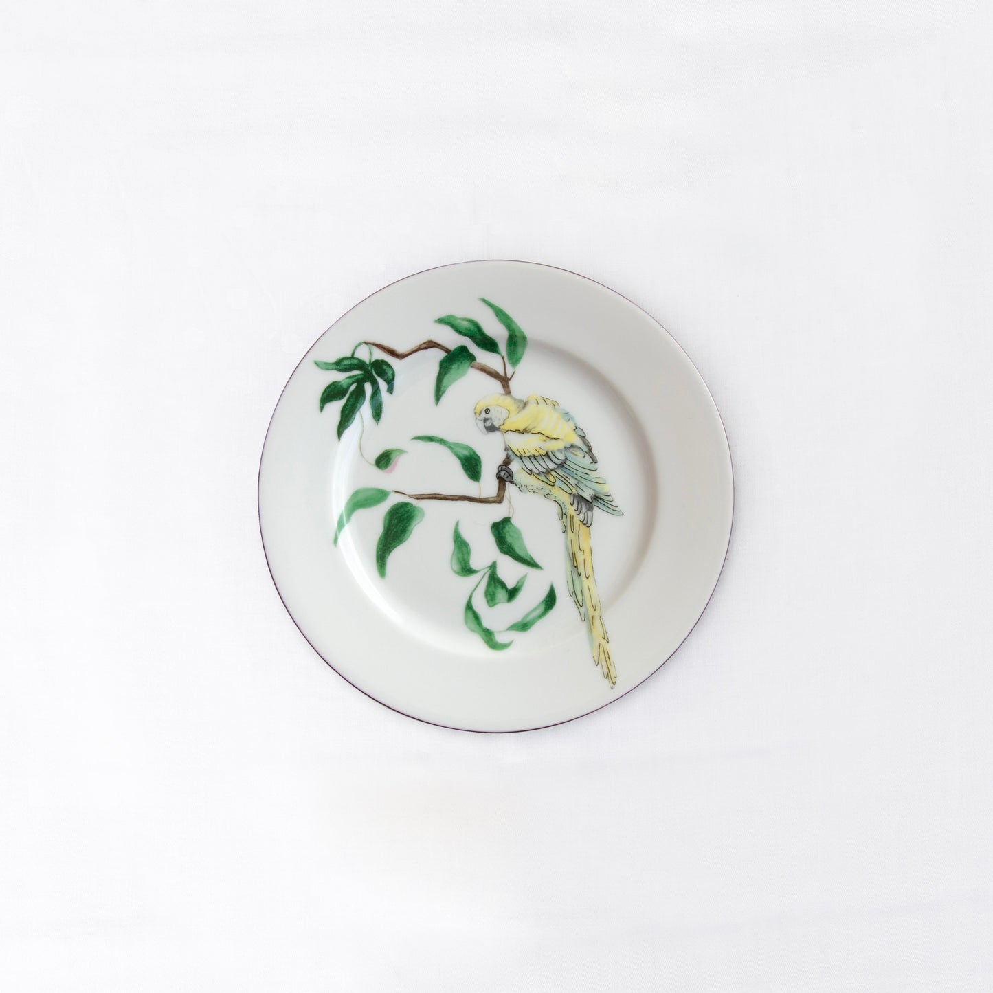Bread Plate with Parrot – 16,5 cm