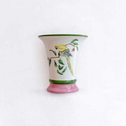 Decorative Vase with Parrot – Height 15cm