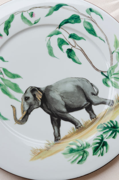 Elephant Eating Plate 28 cm
