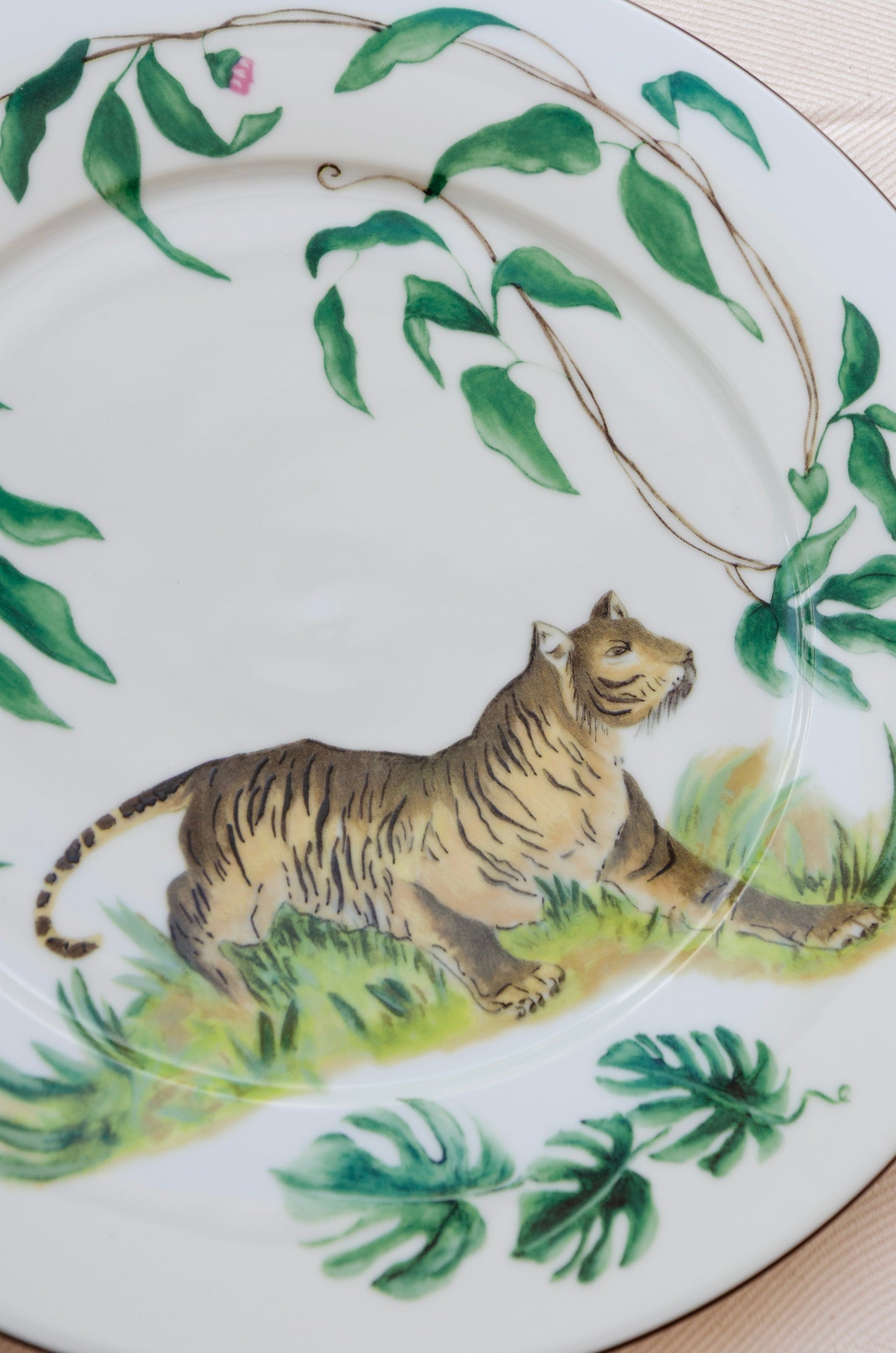 "A Taste of Africa" Porcelain Dinnerware Set – 24-Piece Collection