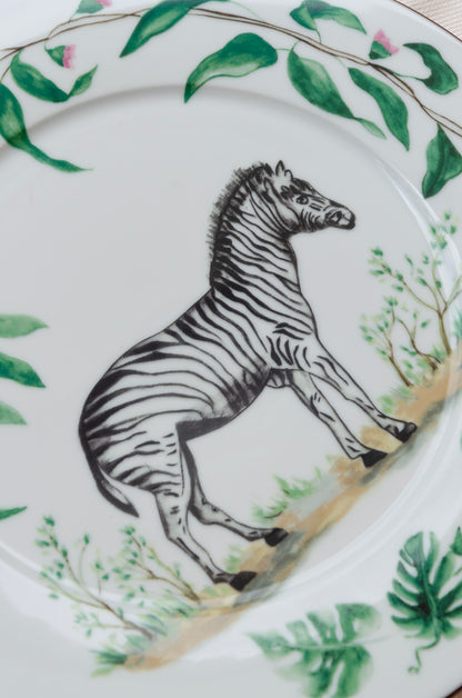 Zebra Eating Plate – 28 cm
