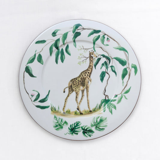 Giraffe Eating Plate – 28 cm