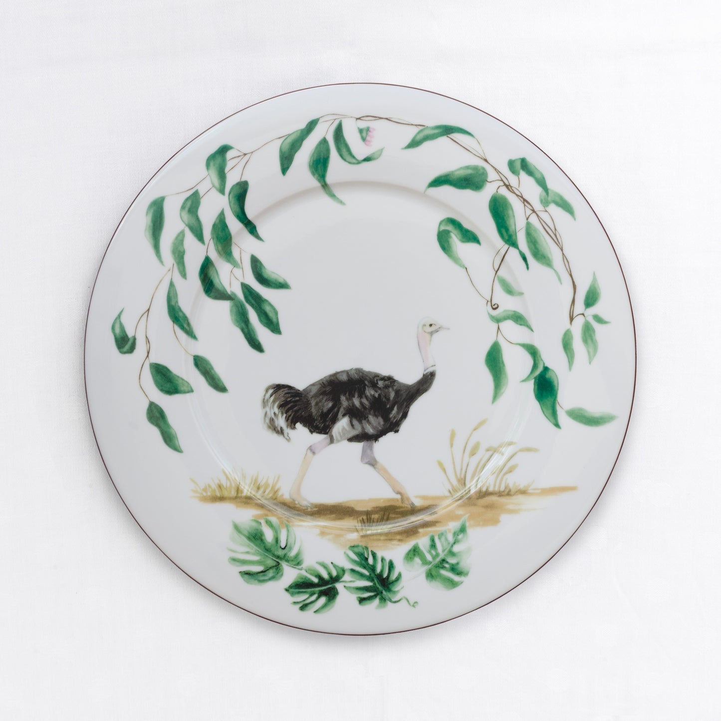 Ostrich Eating Plate – 28 cm