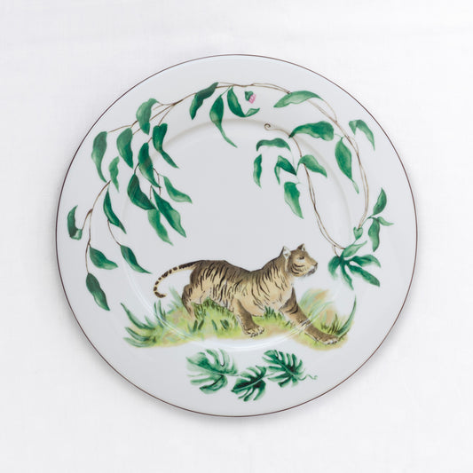 Tiger Eating Plate – 28 cm