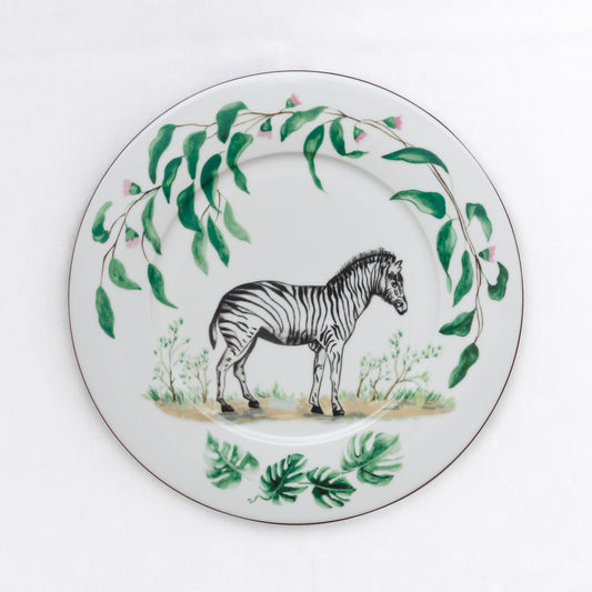 Zebra Eating Plate – 28 cm